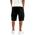thumbnail image 6 of Gym Mens Shorts Solid Color Elastic Waist Casual Cargo Pants with Multiple Pockets Shorts, 6 of 7