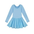 thumbnail image 3 of IEFIEL Girls Long Sleeve Ballet Dress Dance Skirt Leotard (Little Girls & Big Girls), 3 of 3