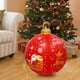 thumbnail image 4 of Fiudx Ofertas relámpago del día Bola inflable navideña decorada para exteriores de 60 cm Bola inflable navideña Decoraciones para árboles de Navidad, 4 of 5