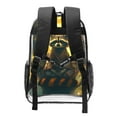 thumbnail image 2 of Gaeub Tree Meditating Raccoon Print Clear Backpack ,Clear Transparent Backpack, PVC Bag with Side Pockets,for Concert, Beach, Work, Travel & Sporting, 2 of 7