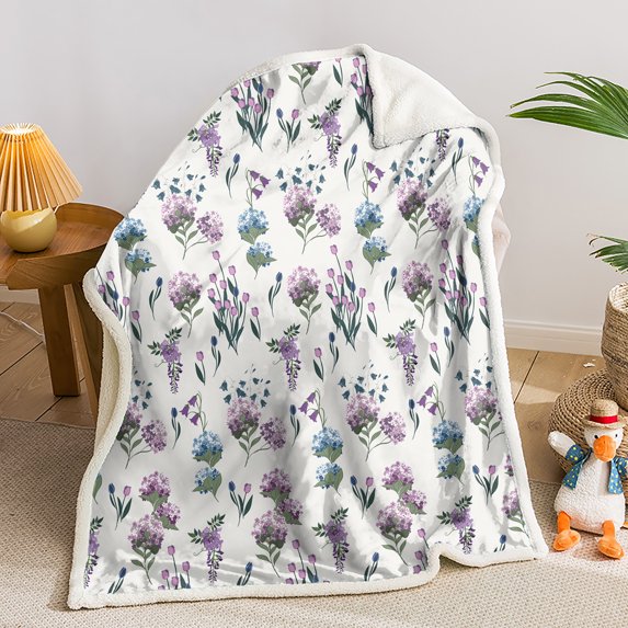 Hosima Lamb Blanket witha Beautiful and Fashionable Patterns,Microfiber Soft, Comfortable and Warm Family Blanket,DLX14-S(120X90cm)