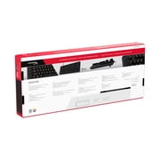HyperX Eve 1800 Gaming Keyboard, 1800 Form Factor, 10 Zone RGB, Media Buttons, Membrane Switches