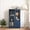 Navy Blue, variant on UZUGUL 3-Door Green Buffet Cabinet, Painted Finish, Glass Display Door, Anti-Tip, for Dining Room Kitchen