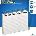 thumbnail image 2 of 1InTheOffice Spiral Bound Index Cards 4x6 Ruled, White, 50 Cards/Pack, 3 Packs, 2 of 8
