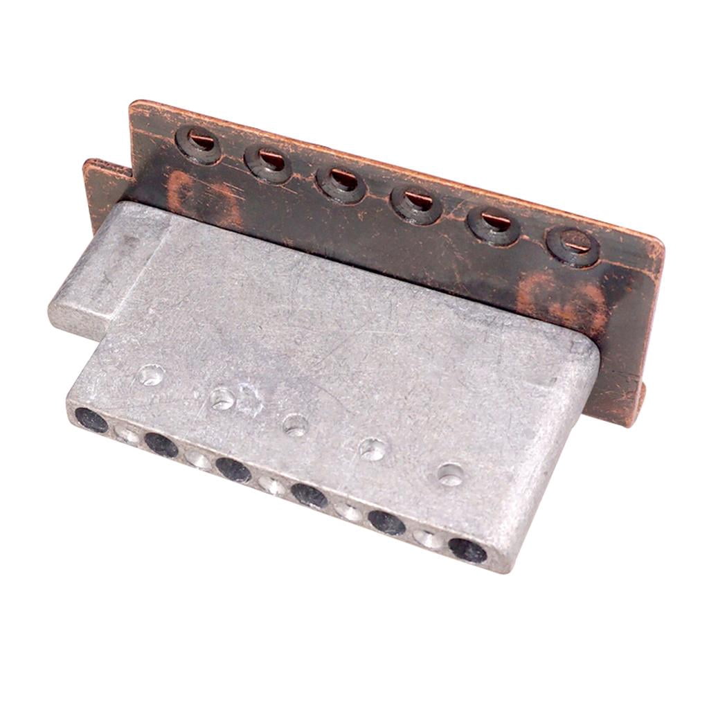 Dualoai Copper Red Flat Saddle Single Tremolo Bridge System for SQ ST Electric Guitar