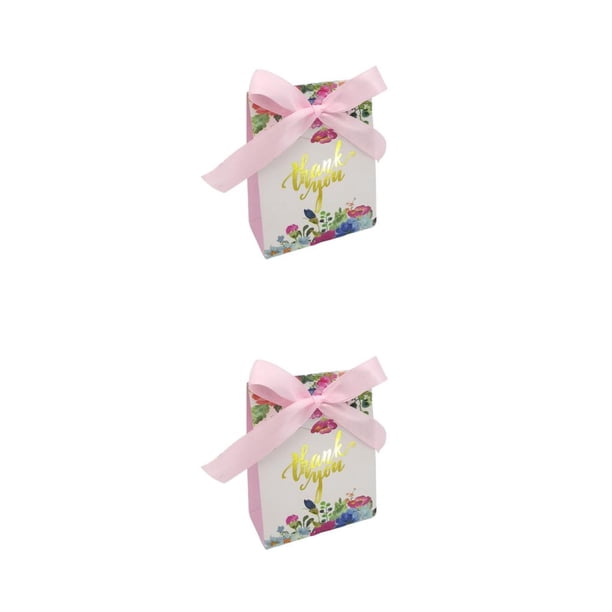 Toystoory 50 unidades/juego de caja de dulces de boda con cinta, cajas de regalo para fiestas, pastel de cumpleaños Tipo 2 2Conjunto