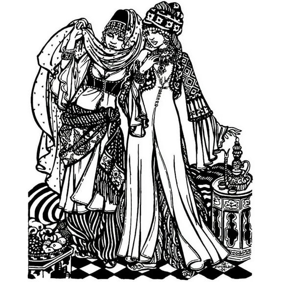 Folkwear Turkish Dancer Outfit Dancing Pants Corset Jacket Bolero Top #108 Sewing Pattern (Pattern Only)