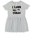 thumbnail image 3 of Inktastic 3rd Birthday Bee Girls Toddler Dress, 3 of 5