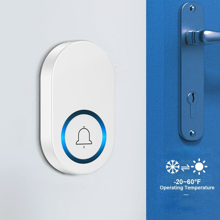YOOVEE Wireless Doorbell Kit with 2 Receivers, 60 Chimes photo 4