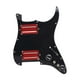 thumbnail image 1 of Golpeador de guitarra eléctrica Humbucker, precableado, de 11 agujeros negro rojo, 1 of 9