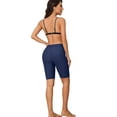 thumbnail image 4 of Swim Shorts for Women with Pockets High Waisted Swimsuit Shorts Board Shorts, 4 of 7