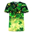 thumbnail image 3 of Ceisia Men's Slim Fit Short Sleeve T-Shirt St. Patrick's Day Themed Print Clover Spring Summer Shirt Gift, 3 of 8