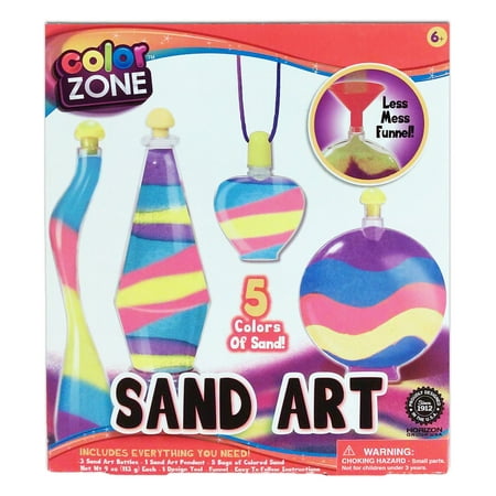 Sand Art Bottle Craft Kit - 12pc Set Makes 4 Projects - Great Gift Idea for