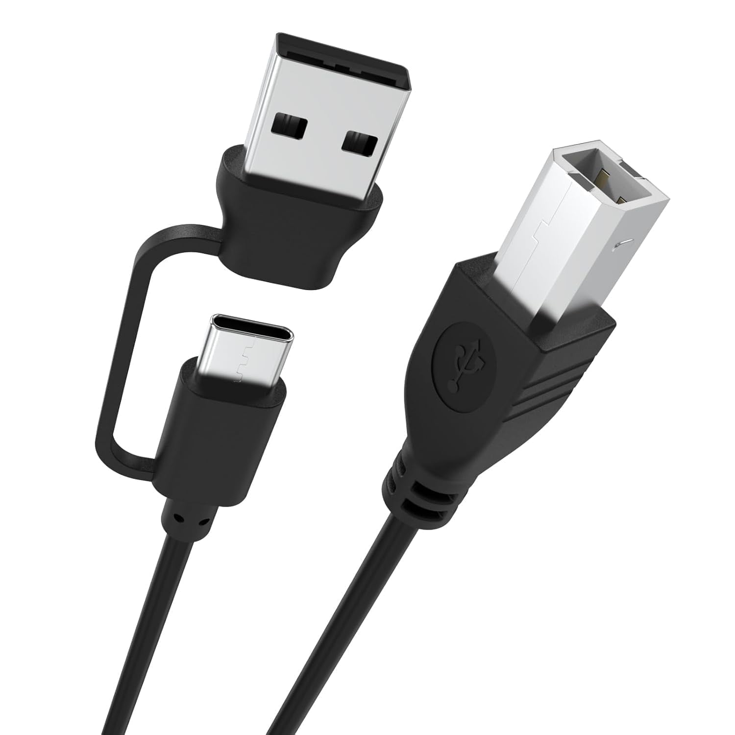 Printer Cable USB Compatible with MacBook Pro, ipad, iPhone, HP, Brother, Samsung Printers Compatible with Canon MG Series PIXMA MG3620, MG2525, MG6821, MG2522, MG7120, MG5620, MG5720 (3.3FT/1M)