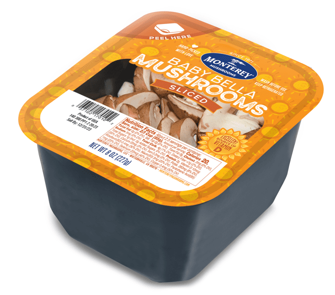 Sliced Brown Mushroom, 8 Oz.