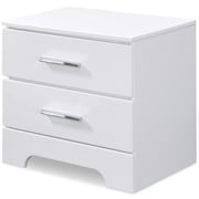 ClickDecor Hudson 2 Drawer Nightstand White