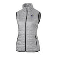 thumbnail image 2 of Women's Cutter & Buck Gray Kansas Jayhawks Vault Rainier PrimaLoft Eco Full-Zip Puffer Vest, 2 of 3