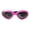 Pink, variant on KMWGRE Durable Oval Pet Sunglasses with Adjustable Strap for Dogs and Cats Outdoor Protective Goggles Pink One Size