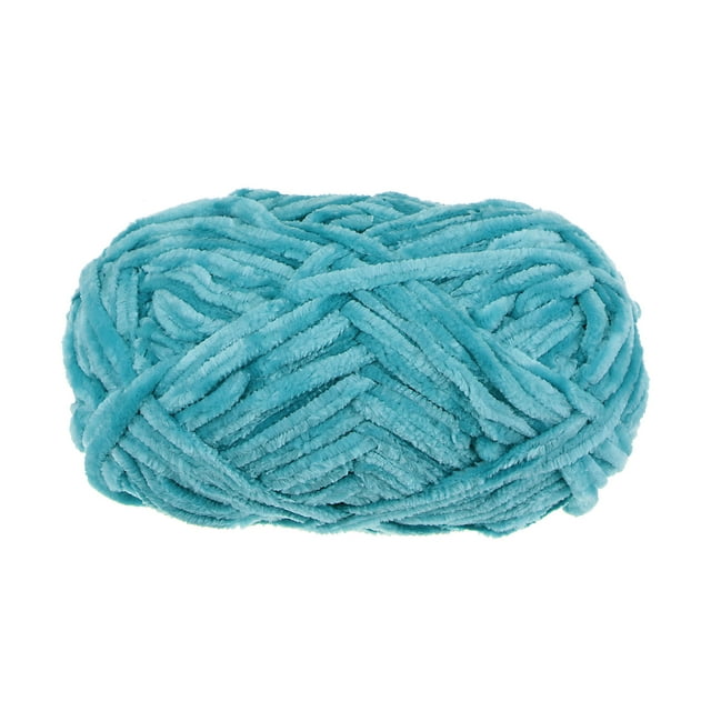 Unique Bargains Fil de Velours Bleu en Polyester Super Volumineux, 87 Yards