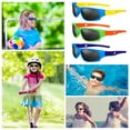 thumbnail image 6 of Hengguang 3 Pack Flexible Kids Polarized Sunglasses, Children's Flexible Frame, 100% UV400 Protection Sunglasses Boys and Girls Riding Glasses, Sport Sunglasses for Children Age 3-10, 6 of 7