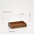 thumbnail image 3 of Evideco French Home Goods Acacia Soap Dish Cup Only Chic Exotic Acacia Soap Dishes, 3 of 8