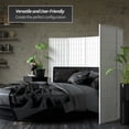 thumbnail image 3 of Red Lantern 5 ft. Tall Window Pane Shoji Screen - White - 3 Panels, 3 of 7