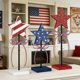 thumbnail image 4 of Independence Day Wooden Five Pointed Star Tabletop Standing Ornament Festive Party Decoration And Handcrafted Artwork, 4 of 7