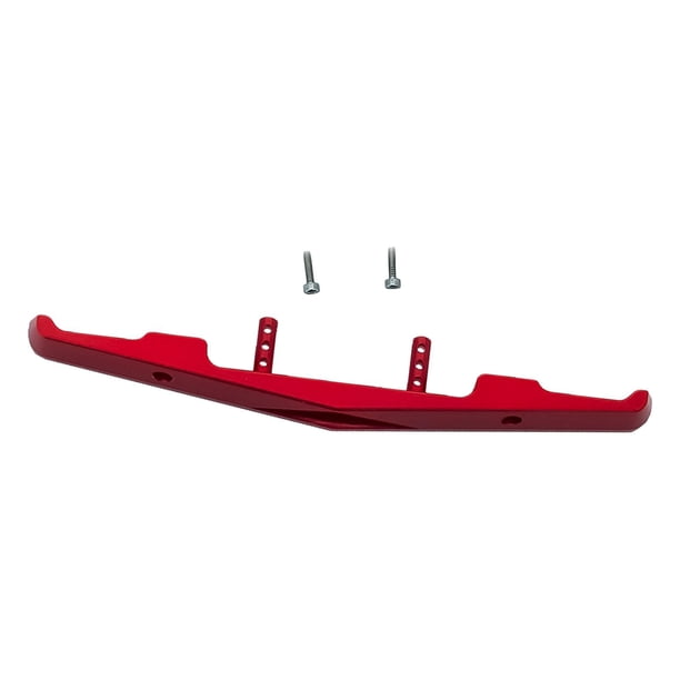 CNC RC parachoques delantero Anti-colisión aleación de aluminio apto para Axial SCX24 AXI90081 1/24 camión RC orugas coche accesorios de actualización rojo