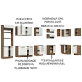 thumbnail image 4 of Cocina Integral Esquinera MADESA Agata 499cm Marrón/Blanco, 4 of 5