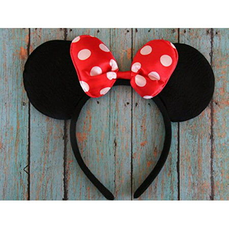 Disney Inspried Red Minnie Mouse Headband, Minnie Mouse Party, Minnie Mouse, Disney Ears, Disneyland Ears, Disney Accessories, Disney