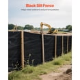 thumbnail image 2 of VEVOR Silt Fence Fabric 3x500 Ft Durable Sediment Retention Erosion Control Fence Roll, 2 of 9