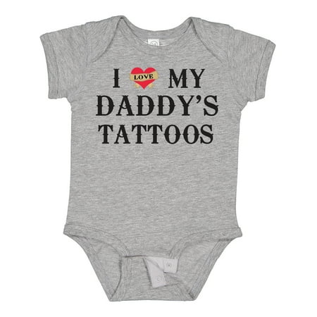 

Inktastic I Love My Daddy s Tattoos Gift Baby Boy or Baby Girl Bodysuit