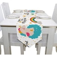thumbnail image 4 of ColourLife Table Runner Magical Baby Unicorn Washable Table Cloth Runner for Holiday Home Wedding Table Top Decoration 13x70 Inches, 4 of 5