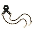 thumbnail image 1 of Purse Chain Strap, Leather Flat Chain Strap Handbag Chains Purse Handles Shoulder Cross Body Replacement Strap, 1 of 5