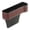 Brown, variant on CoreLiving Car Seat Gap Filler Organizer, Multifunctional Auto Console Side Storage Box with Cup Holders and 2 Seat Hooks, Car Front Seat Gap Filler for Phone, 1 Pack