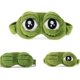 thumbnail image 1 of 3D Eye Mask Sleeping, Fluff Face Sleeping Funny Novelty Cartoon Frog Eye Cover Eyeshade Night Mask Sleep Travel Mask (Green), 1 of 4