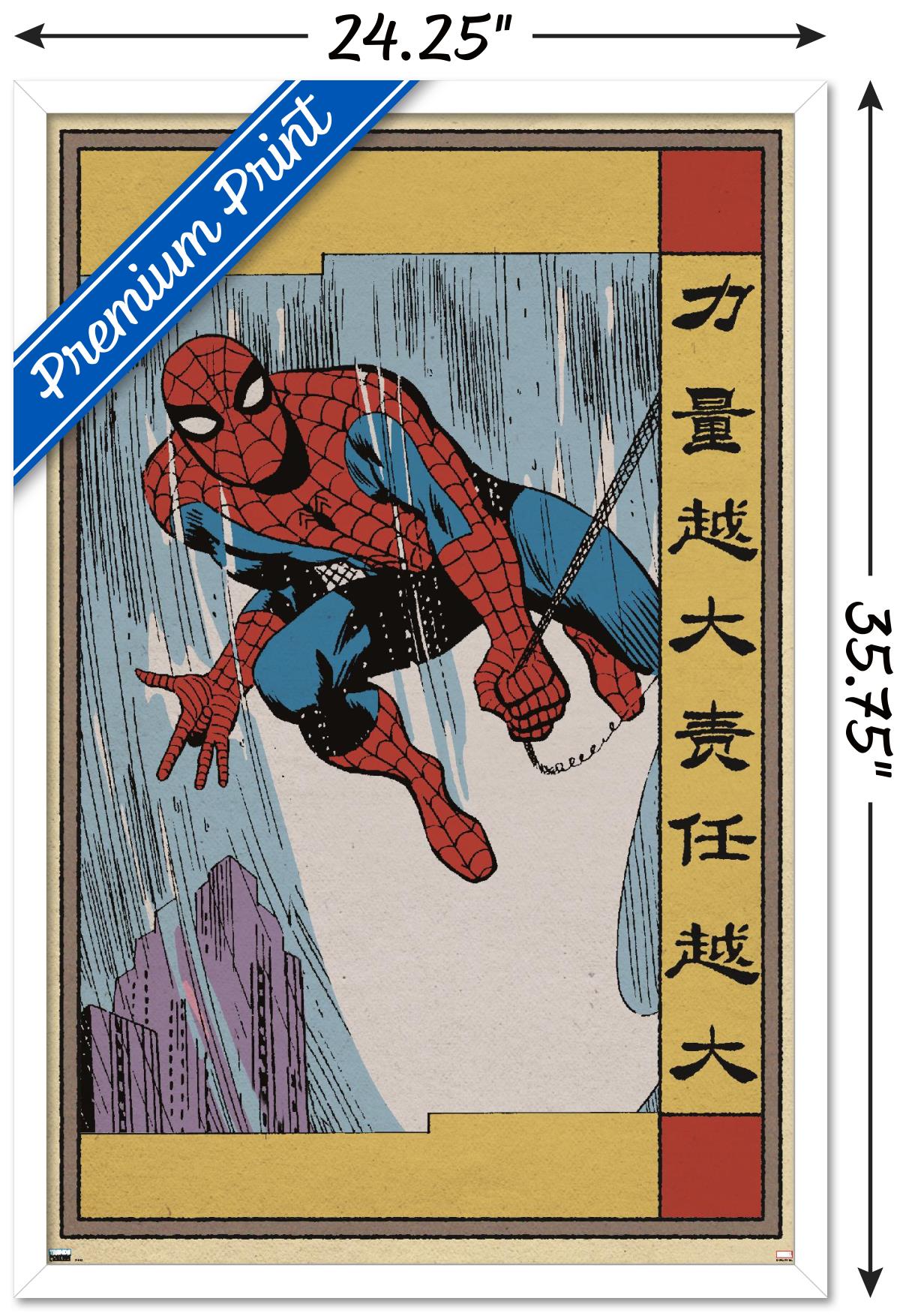 Marvel Modern Heritage - Spider-Man Wall Poster, 22.375" x 34" Framed