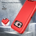 thumbnail image 4 of I-HONVA Compatible with Samsung Galaxy S8 Plus Case,3-Layer Military Grade Drop Protection Anti-Slip Bumper Rugged Shockproof Dustproof Protection 6.2 inch Phone Case,Red Black, 4 of 7