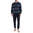 thumbnail image 5 of GÖTZBURG Conjunto de Pijamas de Hombre - largo, Cuello en V,  rayado Azul/Blanco L (Large), 5 of 5
