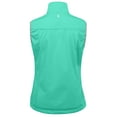 thumbnail image 2 of Women's Lightweight Softshell Vest, Windproof Sleeveless Jacket for Running Hiking Travel, Seafoam XL, 2 of 6