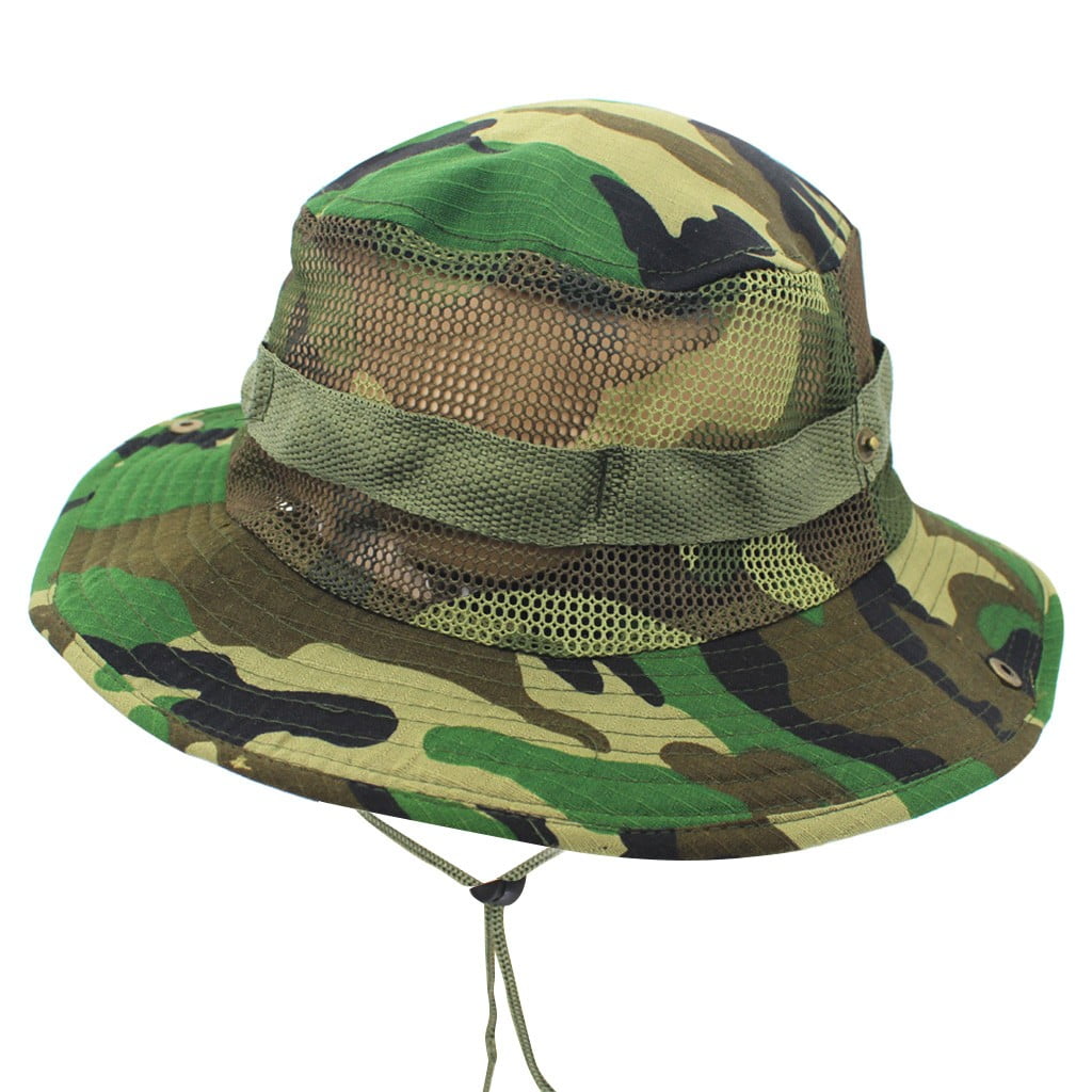 Adjustable Cap Camouflage Boonie Hats Nepalese Cap Mens Fisherman Hat ...