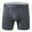 Dark Gray, variant on Men's Seamless Breathable Mid Waist Boxers Head Underwear Blue XXL