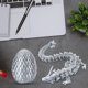 thumbnail image 4 of Dragón de cristal Fidget Toy Dragón impreso 3D con decoración de oficina en casa de huevo de dragón, 4 of 5