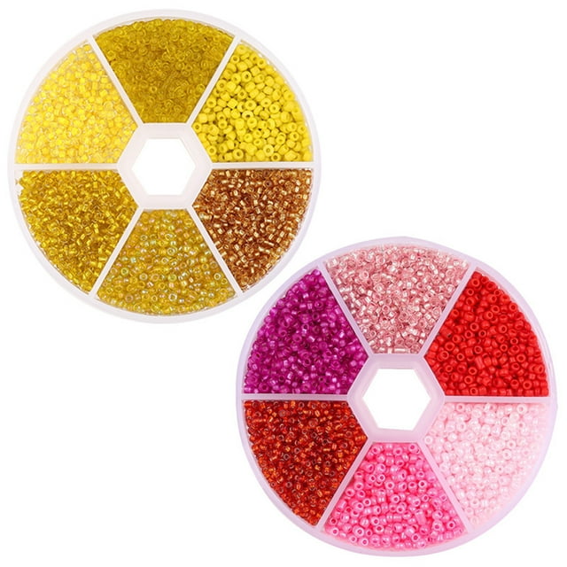 Small Beads Handmade DIY 7800PCS Solid Color Bracelet Making Beads Pony Beads