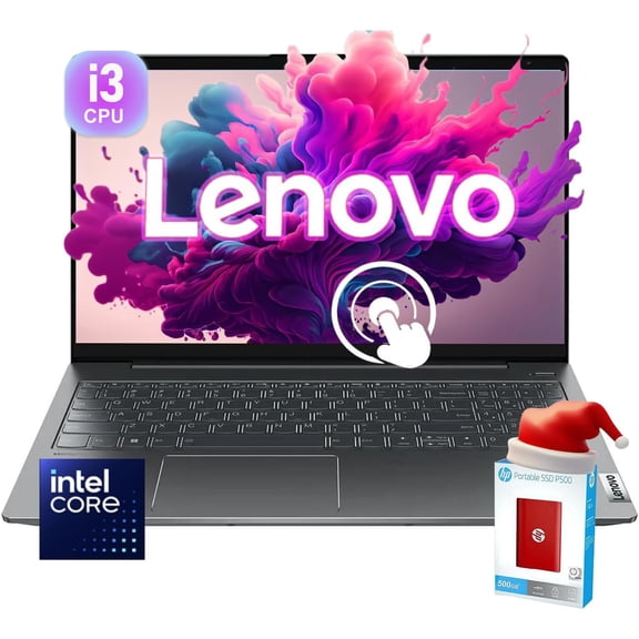 Lenovo 15.6 Touchscreen IdeaPad * 40GB RAM * 1TB SSD (512GB SSD withHP 512GB P500 Portable SSD) * Intel 6-Core CPU * FHD (1920 x 1080) * Wi-Fi 6 * Bluetooth * Type-C * HDMI * Windows 11 Pro
