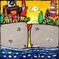 thumbnail image 3 of Wallas 12x12 Black Modern Framed Museum Art Print Titled - E un amore grande, 3 of 5