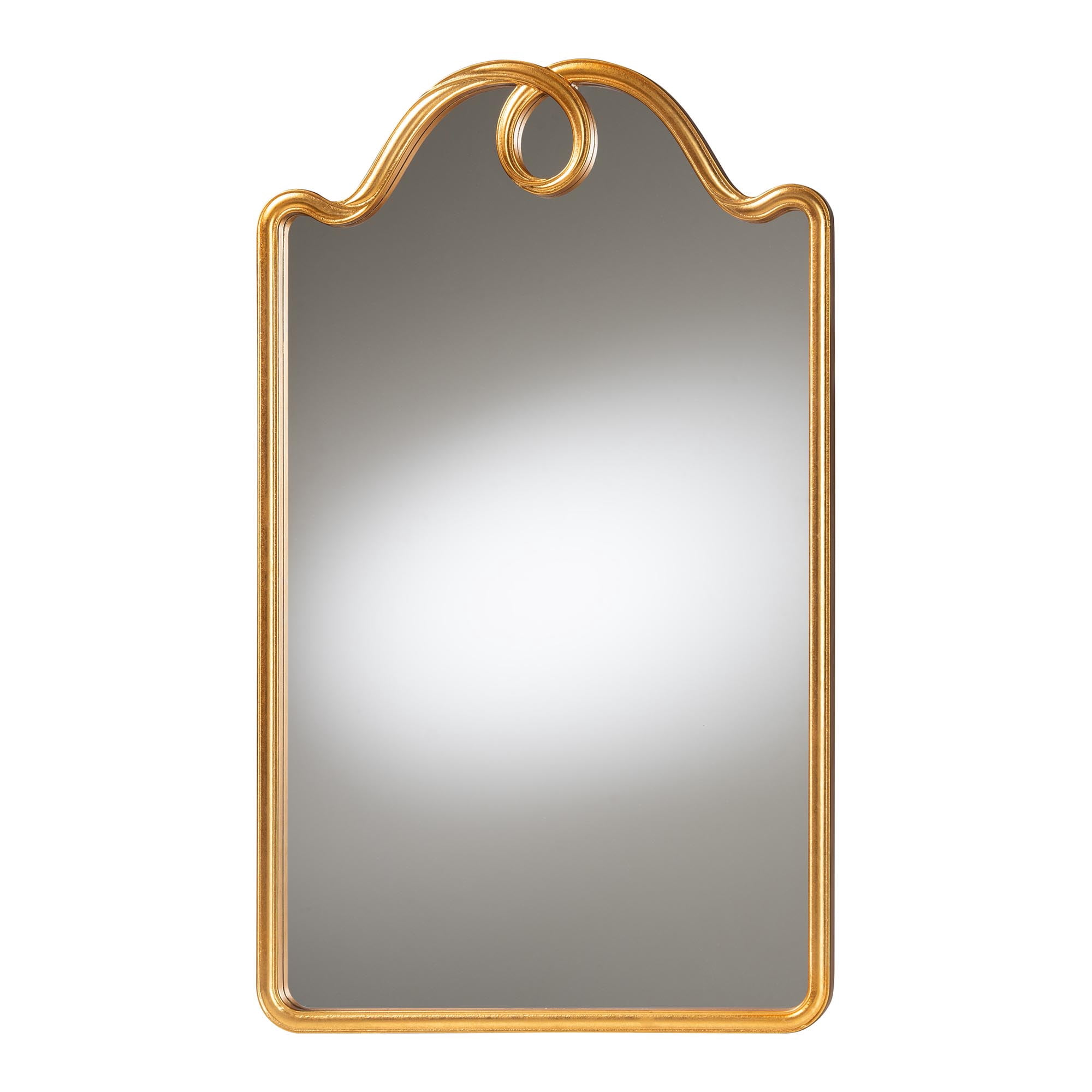 Baxton Studio Elian Traditional Mirror, 24"W, Rectangle, Gold