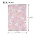 thumbnail image 3 of Pofeuu Easter Cute Rabbit Print Travel Document Organizer Passport Holder Men Women for Family (6.5 in x 4.5 in),Wallet Holder Credit Card Clutch Bag Case, 3 of 5