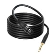 thumbnail image 2 of TRS a XLR Cable de cable Cable de audio enchufe y reproduce el cable XLR a femenino a 1/4 para equipos estéreo malemplificador , 1m, 2 of 8