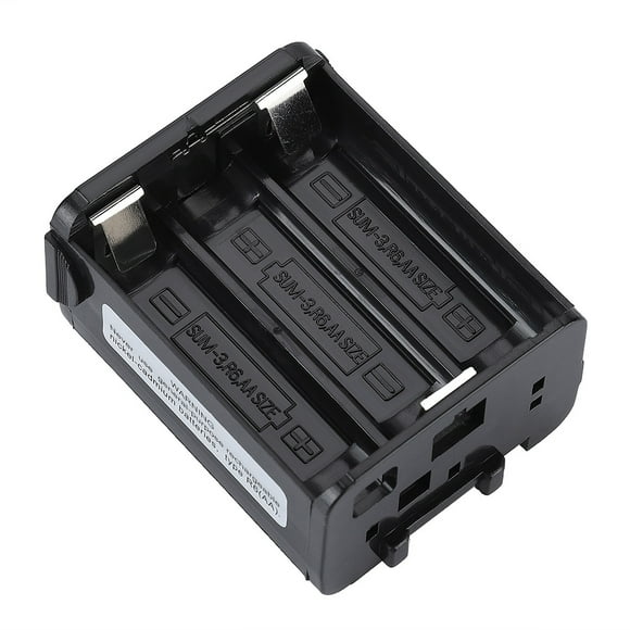 Sonew Battery Case for Kenwood TH-28/TH-48/TH-78HT Two Way Radio Walkie Talkie Capacity (6*AA) Black, Battery Case for Kenwood, Battery Case for TH-28